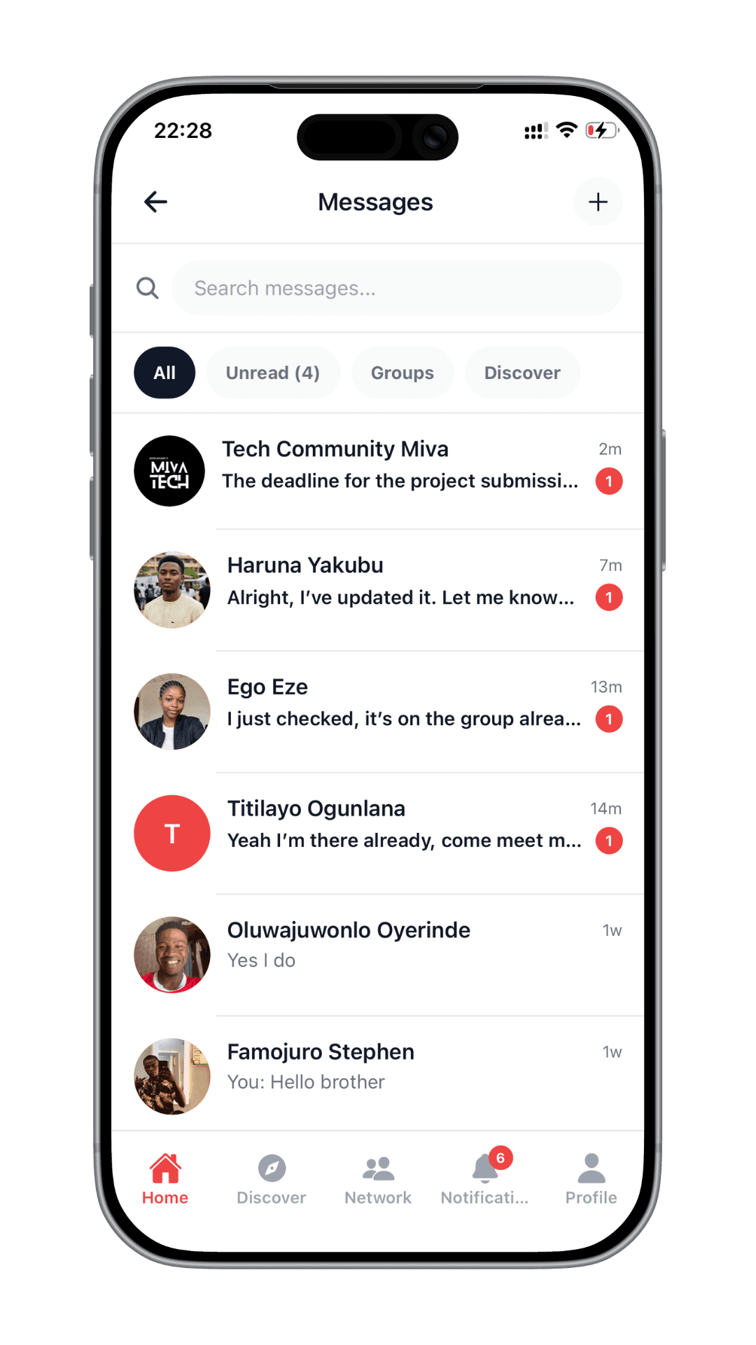 Yikora direct message and group chat
